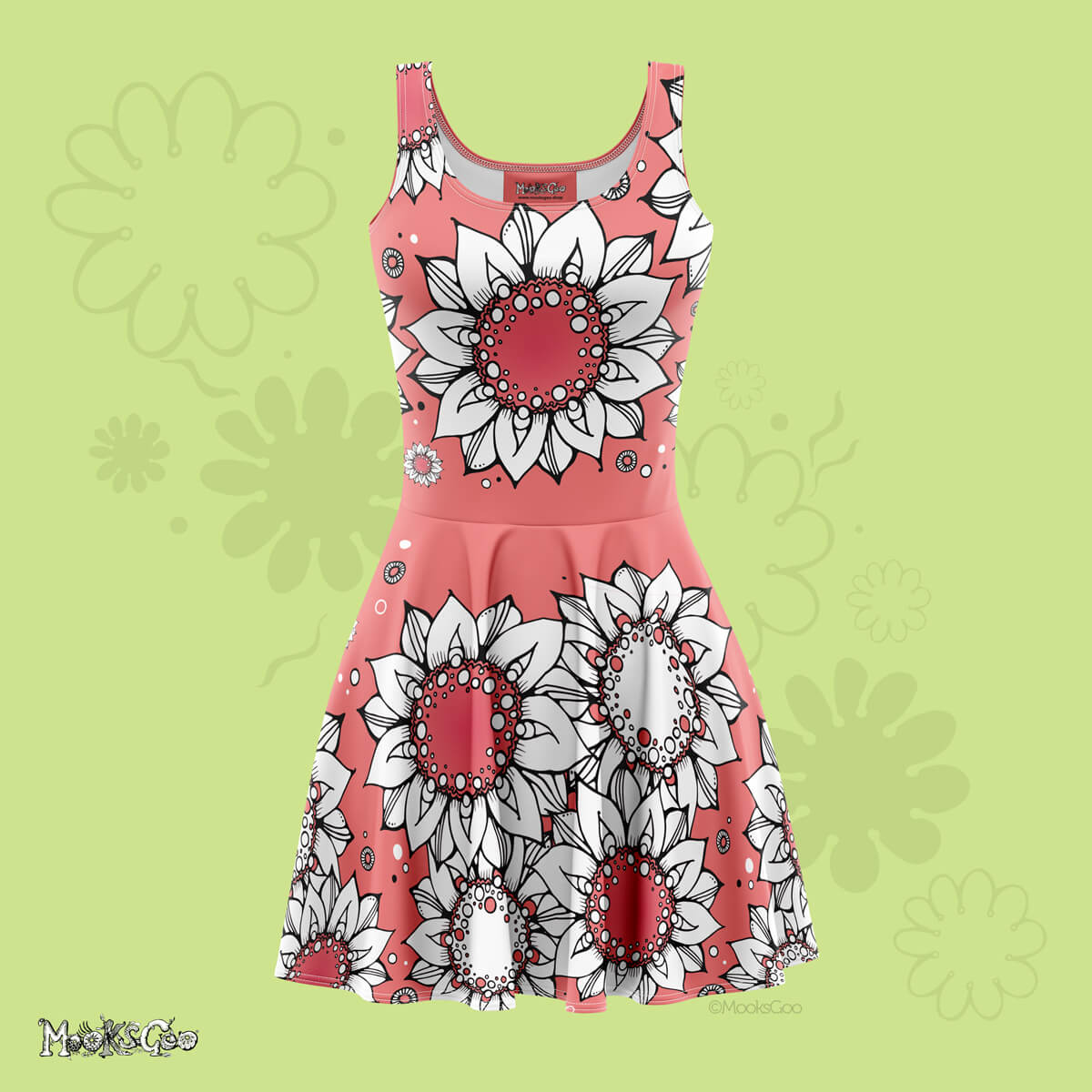 Funky Sunflower Floaty Dress MooksGoo Funky Sunflower Floaty Dress MooksGoo