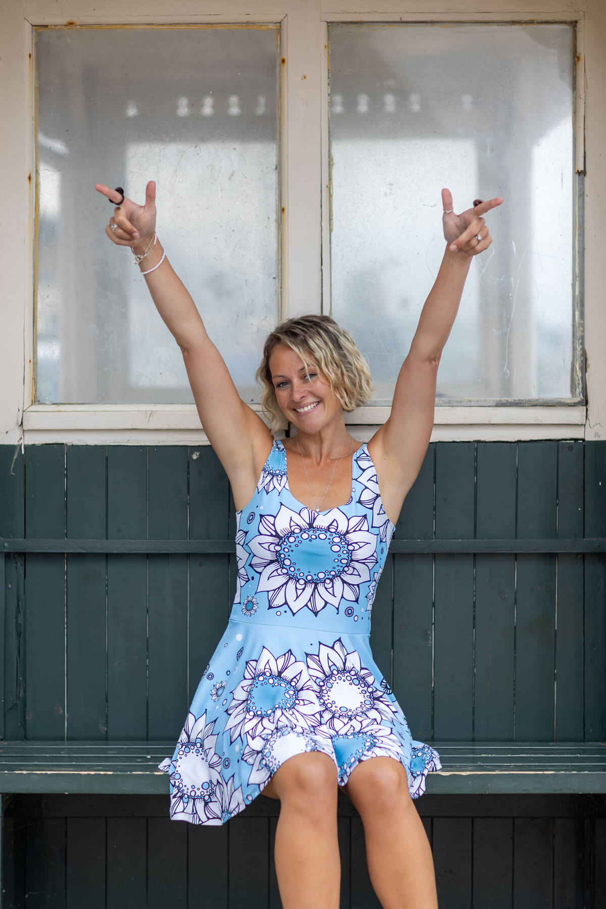 Funky Sunflower Floaty Dress