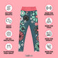 benefits of workout yoga flower power leggings, designed by MooksGoo
