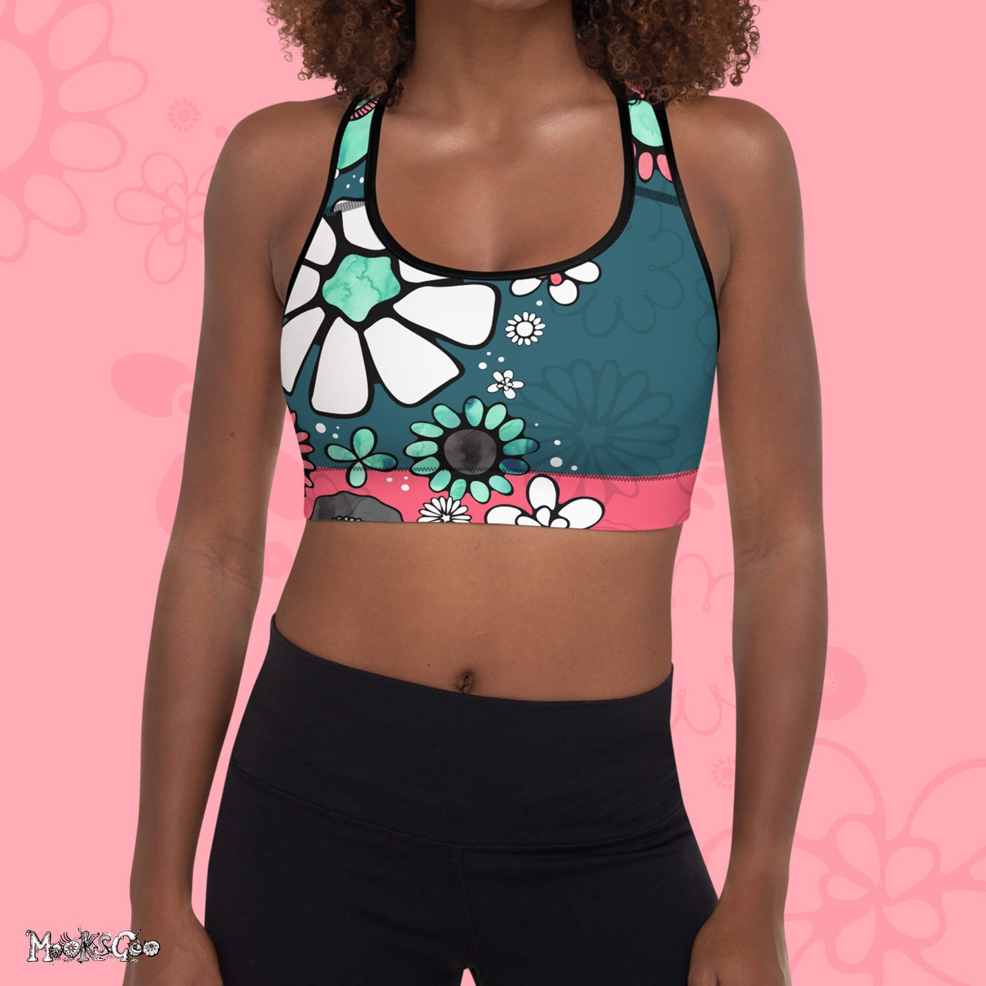 Rainbow Sunflower Sports bra – J Caroline Youngblood Fine Art Products