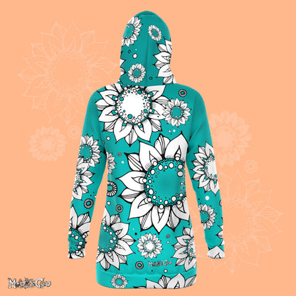 Funky Sunflower Long Hoodie