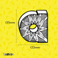 Letter a large fun illustrated house number for wheelie bins, designed by MooksGoo