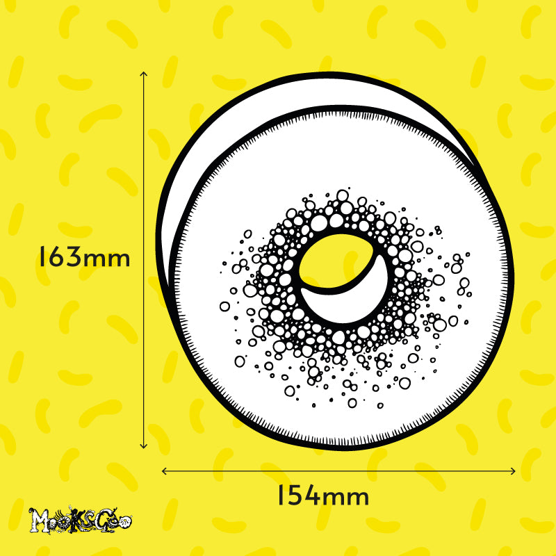 Number 0 large fun illustrated house number for wheelie bins, designed by MooksGoo