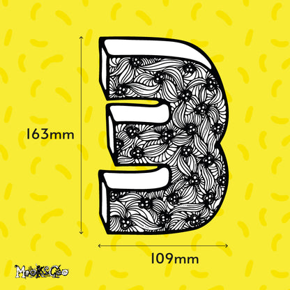 Number 3 large fun illustrated house number for wheelie bins, designed by MooksGoo