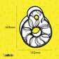 Number 8 large fun illustrated house number for wheelie bins, designed by MooksGoo